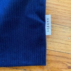 Sezane Bags - Sezane Navy Cord Tote Sezane Bags - Sezane Navy Cord Tote